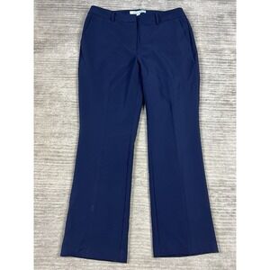 Blue Sol Dress Pants Womens 10 Blue Straight Leg Polyester Blend‎ Flat Front